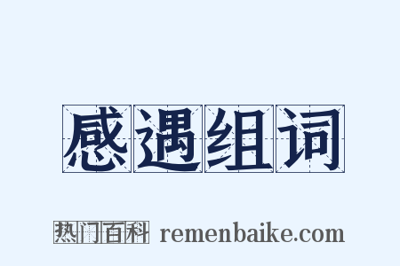 感遇组词是什么意思的图片